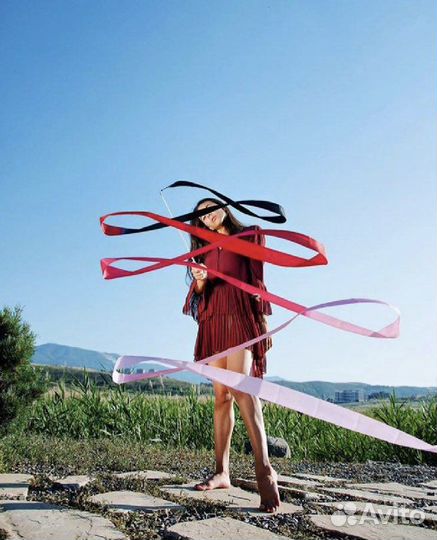 Лента для художественной гимнастики 6м venturelli