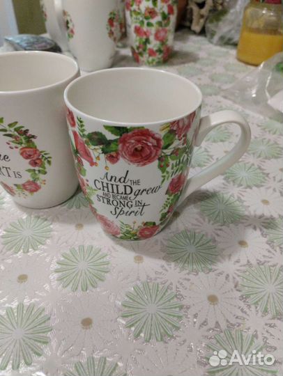 Кружка чайная фарфоровая