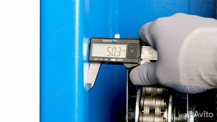 Подъемник 380 в. 2 х стоечный 4т (синий) с нижней