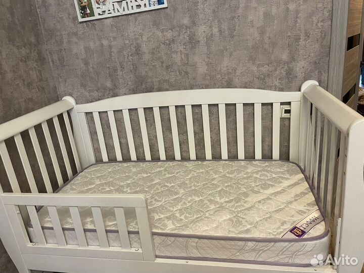 Детская кроватка Лель чистое дерево (