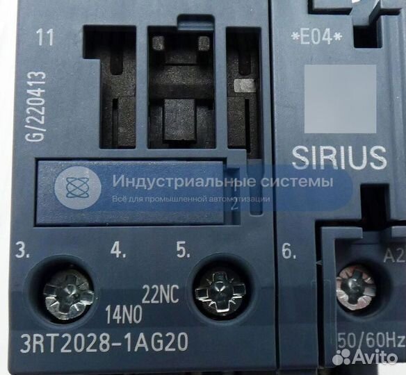 Контактор Siemens Sirius 3RT2028-1AG20