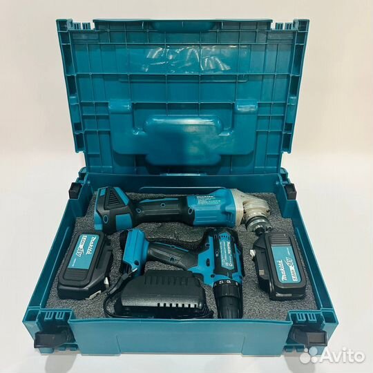 Makita 2в1 Болгарка/ушм, Шуруповерт 36V 5Ah