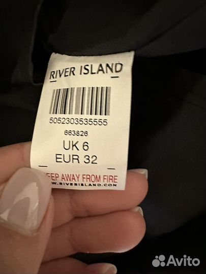 Кожаная юбка river island