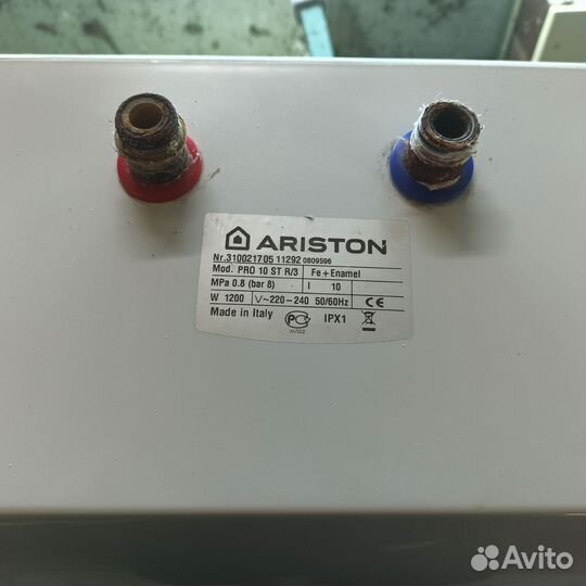 Водонагреватель ariston pro 10 st r/3
