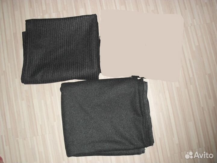 Отрезы ткани шерсть, хлопок