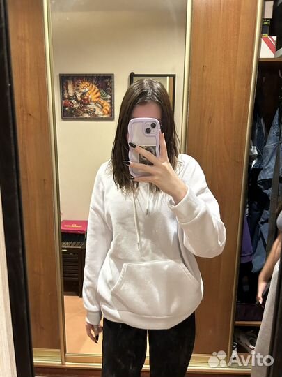 Худи белое женское
