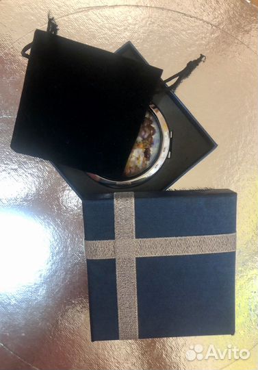 Зеркало карманное русская лаковая миниатюра