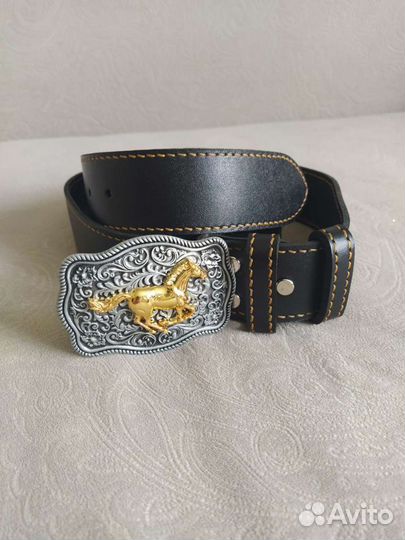 Кожаный ремень ручной работы
