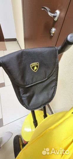 Детский велосипед с ручкой Lamborghini