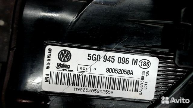 Фонарь правый задний правый Volkswagen Golf 7 2016