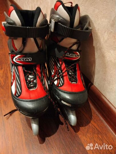 Коньки раздвижные Larsen р.34-37