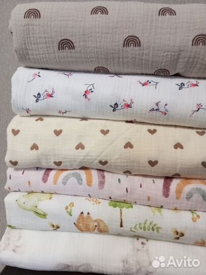 Муслиновые пеленки новые