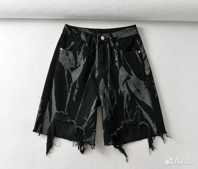 Шорты distressed balenciaga type