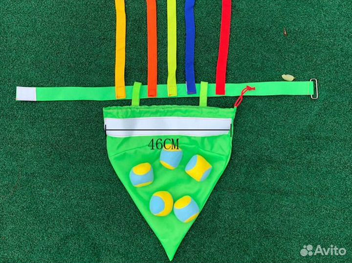 Мешок на поясе с мячами и лентами/реквизит