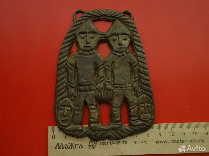 Личина братья финно-угры бронза копия