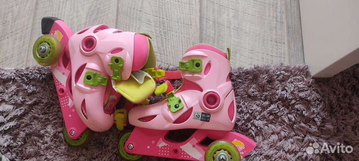 Роликовые коньки детские раздвижные