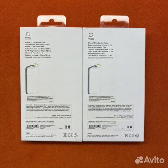 iPhone 13 Pro Leather Case Midnight (New)