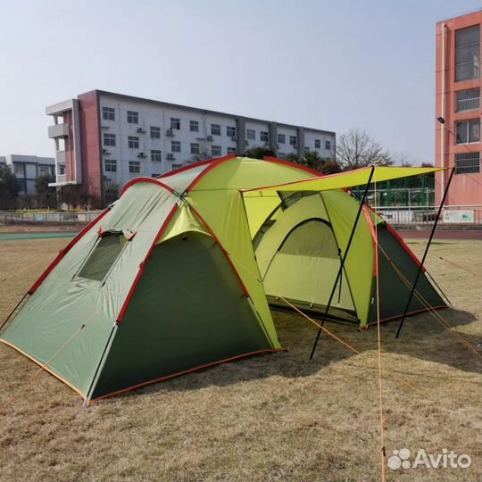 Палатки кемпинговые 4, 2 комнатные