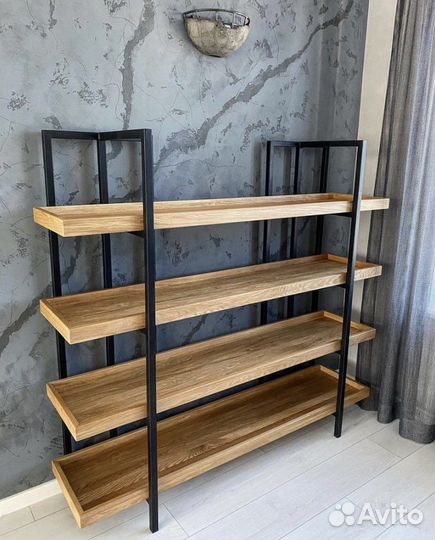 Стеллаж лофт с полками