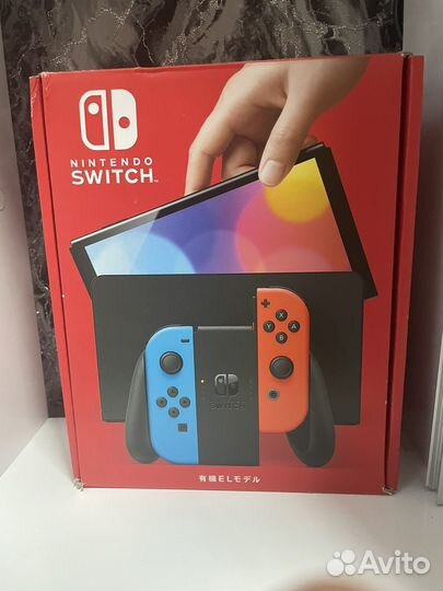 Nintendo switch oled красный синий