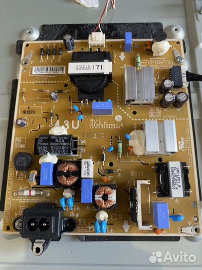 Запчасти для lg43uk6200