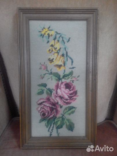 Старинная, антикварная вышивка
