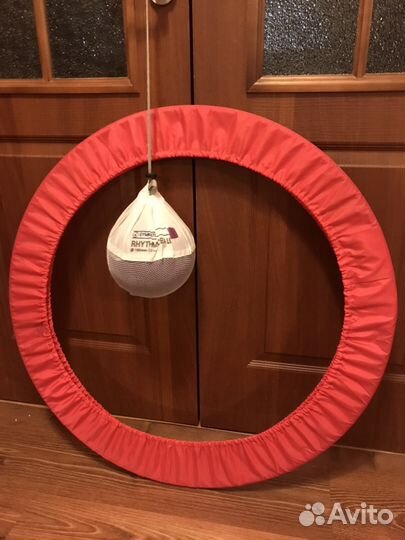 Гимнастический обруч и мяч в чехле