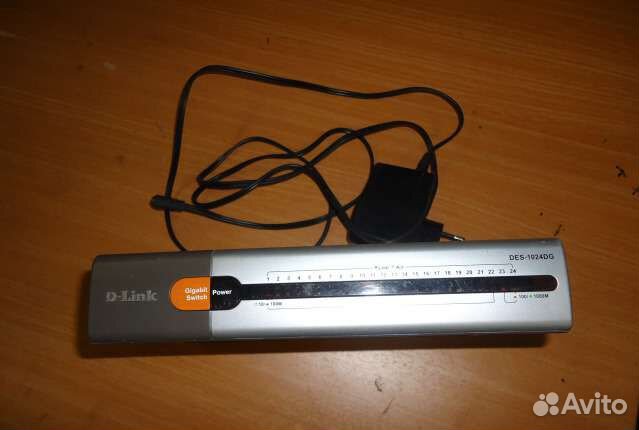 Коммутатор D-link DES-1024DG, 22 порта Ethernet