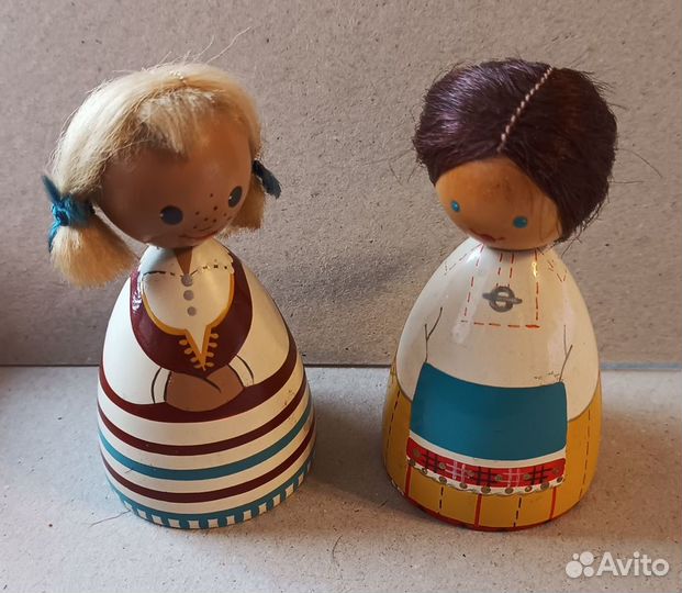 Куклы деревянные сувенирные СССР