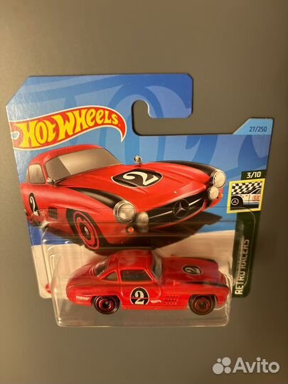 Hot wheels машинка Mercedes-Benz 300 SL