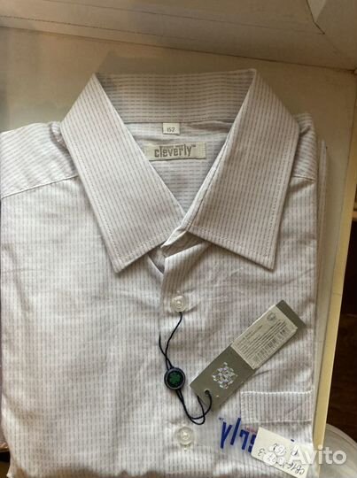 Рубашка cleverly 146, 152 и button blue