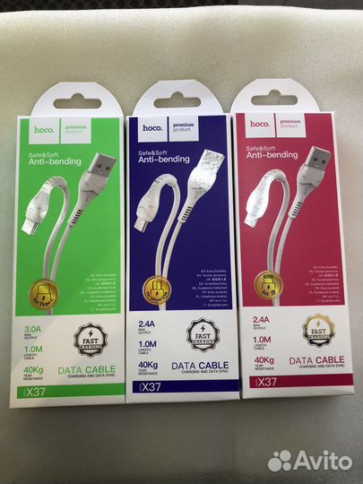 Кабель шнур зарядки iPhone, Type C,micro USB