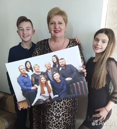 Портрет на холсте по фото