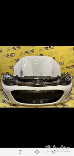 Бампер Лада калина 2 в цвет Ледниковый 221