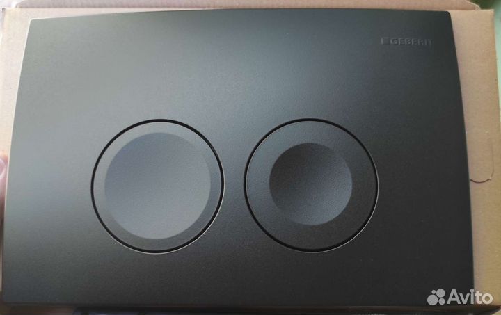 Клавиша смыва Geberit Delta черный матовый цвет