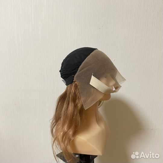 Парик из натуральных волос полу система