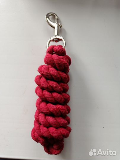 Чомбур для лошади/чумбур красный хлопковый