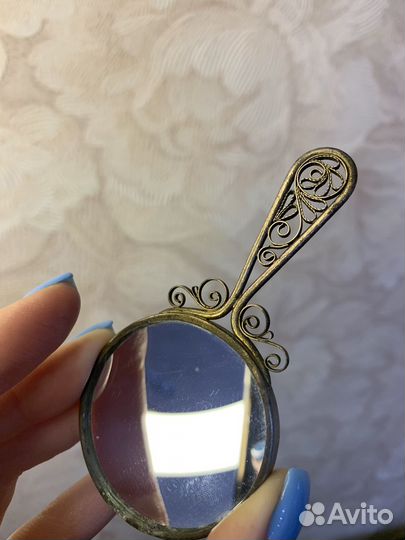 Винтажные зеркальце серьги кольцо