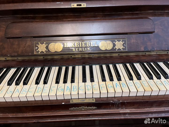 Пианино производство Германия 1908 год H.Khriebel