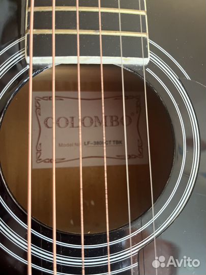 Акустическая гитара colombo LF-3800CT TBK с чехлом