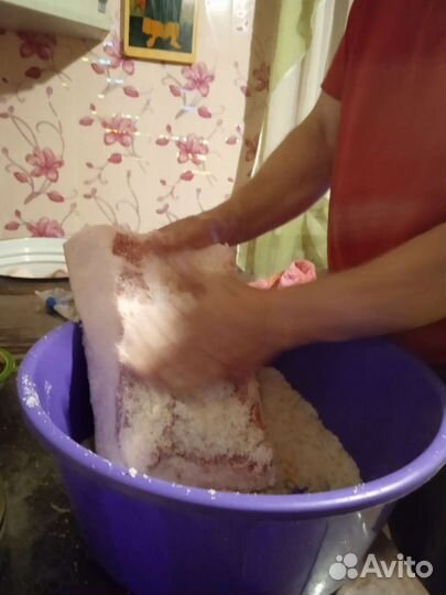 Вот это настоящее солёное сало, И грудинка