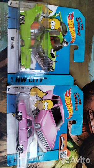Hot wheels the Simpsons машинки