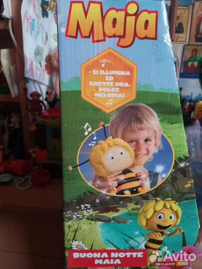 Мягкая музыкальная игрушка ночник пчёлка Майя