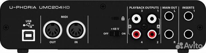 Аудиоинтерфейс Behringer UMC204HD