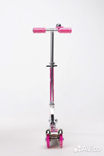 Самокат трехколесный action-701 розовый