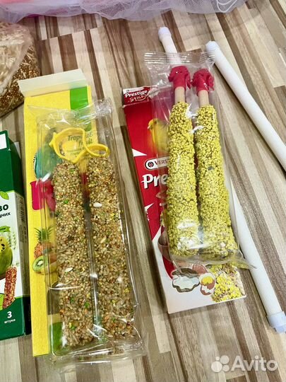 Клетка для попугая эмаль+ корм,чехлы,купалка,жерди