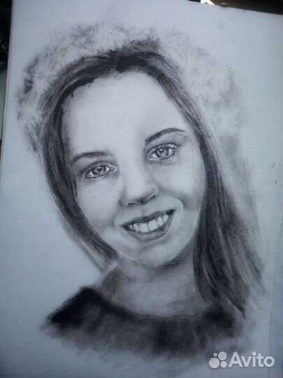 Портрет по фото карандашом