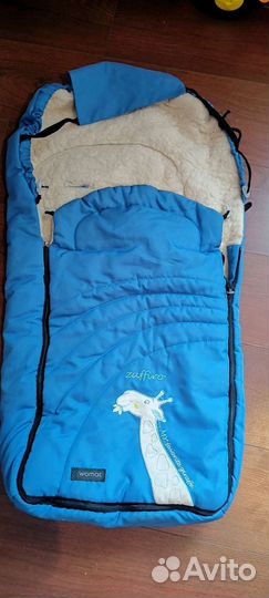 Зимний конверт в коляску на овчине