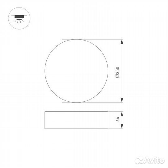 Накладной светильник Arlight SP-Rondo-R350-30W Day