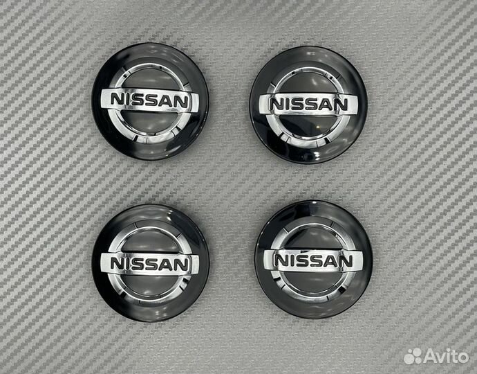 Оригинал 54мм Заглушки на литые диски Nissan